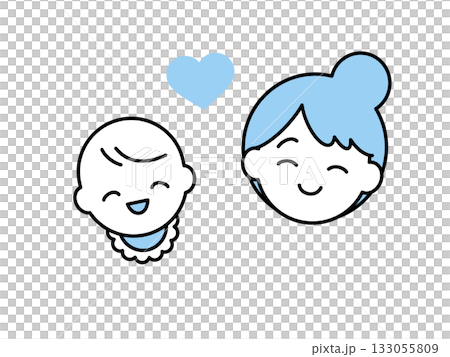赤ちゃんと女性・お母さん01 133055809
