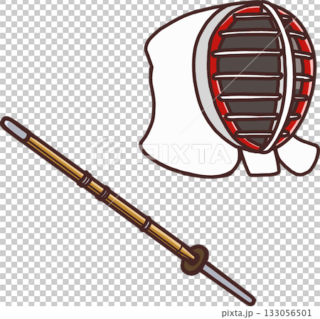 劍道竹劍與麵具(白色) 劍道竹劍與麵具(白色) 133056501