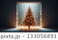 広告・SNSに最適｜温かな灯りが輝くクリスマスの室内風景 133056891