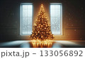 広告・SNSに最適｜温かな灯りが輝くクリスマスの室内風景 133056892