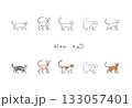 いろいろな猫のイラスト いろいろな猫のイラスト 133057401