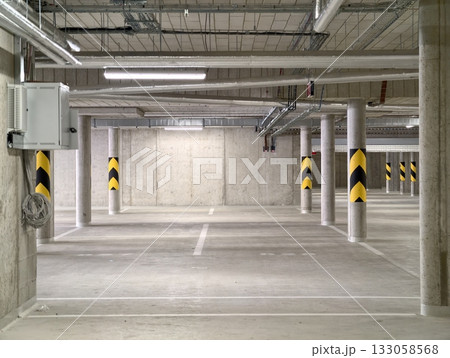 accessible electrical and parking arrangement, concrete parking area with electrical access points accessible electrical and parking arrangement, concrete parking area with electrical access points 133058568