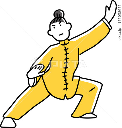 太極拳を披露する女性 太極拳を披露する女性 133058653