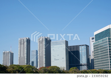 築地大橋から見た汐留方面の風景 築地大橋から見た汐留方面の風景 133059192