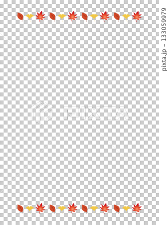 Autumn frame of autumn leaves and ginkgo Autumn frame of autumn leaves and ginkgo 133059979