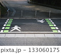 Crosswalk symbol Traffic sign on City street Safety Signage People walk icon 133060175