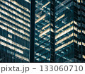 Office building lighting Modern building exterior Business background 133060710