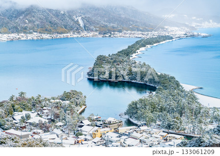 天橋立の雪景色 天橋立の雪景色 133061209