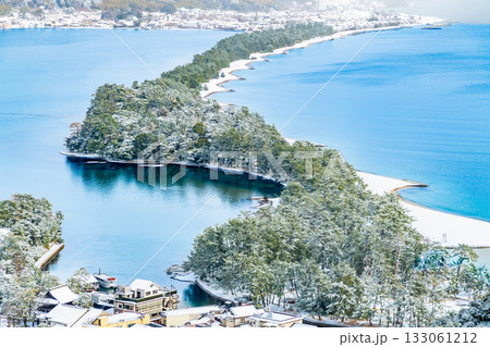 天橋立の雪景色 133061212