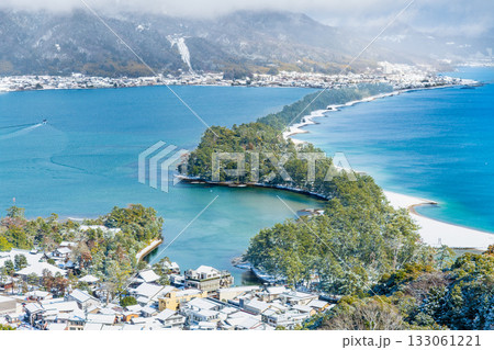 天橋立の雪景色 133061221