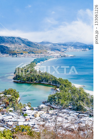 天橋立の雪景色 133061226