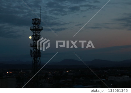 中秋の名月　山形県酒田市 133061346