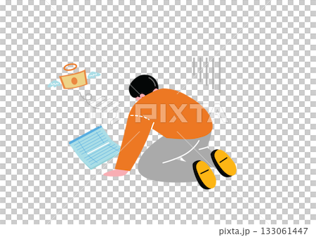 金欠に直面する男性 133061447