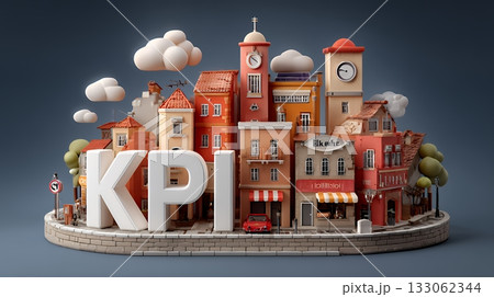 KPI：最終的な目標（KGI）を達成するための「重要業績評価指標」のイメージ