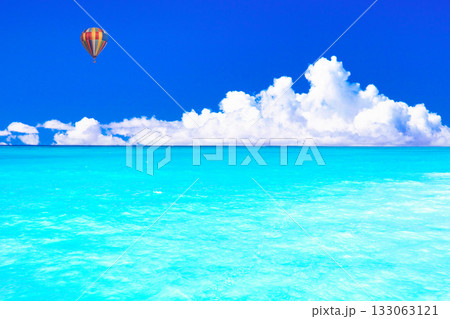 ザンジパルリゾートの美しいサンゴ礁の海 133063121