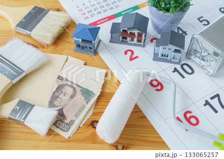 カレンダーと塗装道具とお金|DIY・リフォーム・塗装業者・スケジュールと費用 イメージ カレンダーと塗装道具とお金|DIY・リフォーム・塗装業者・スケジュールと費用 イメージ 133065257