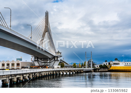 青森ベイブリッジと八甲田丸【青森県青森市】 青森ベイブリッジと八甲田丸【青森県青森市】 133065982
