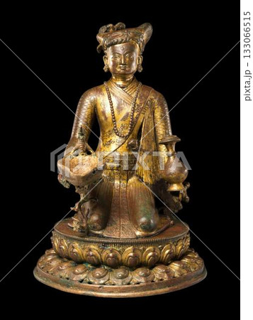 Gilt Bronze Nepalese Lamp Bearer 1698 Nobleman Sculpture Himalayan Buddhist Art Gilt Bronze Nepalese Lamp Bearer 1698 Nobleman Sculpture Himalayan Buddhist Art 133066515