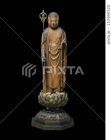 Serene Japanese Jizo Bodhisattva Intan Wood Sculpture 1291 Kamakura Period Serene Japanese Jizo Bodhisattva Intan Wood Sculpture 1291 Kamakura Period 133066520