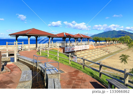 【長崎県】晴天の小浜温泉 足湯（ほっとふっと105） 133066862