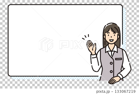 Receptionist concierge introduction female Receptionist concierge introduction female 133067219