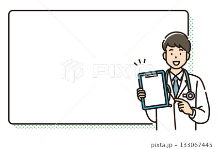 医療従事者とフレーム 133067445