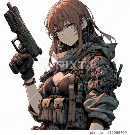 美しきガンナー、可憐なソルジャー 133069769