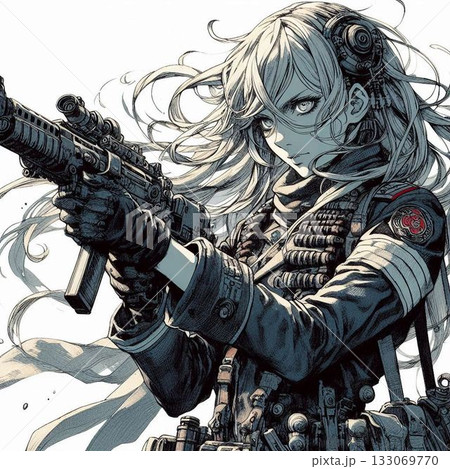 美しきガンナー、可憐なソルジャー 133069770