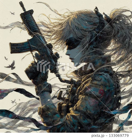 美しきガンナー、可憐なソルジャー 133069779