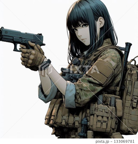 美しきガンナー、可憐なソルジャー 133069781