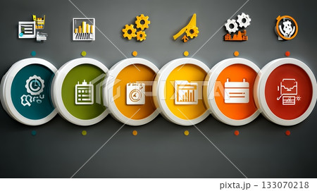 PDCA：「Plan（計画）」「Do（実行）」「Check（評価）」「Action（改善）」のイメー