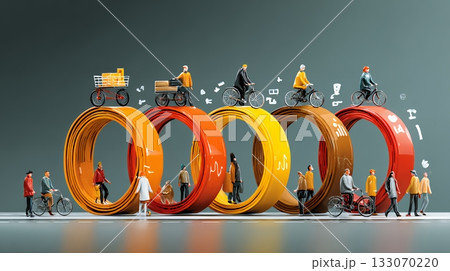 PDCA：「Plan（計画）」「Do（実行）」「Check（評価）」「Action（改善）」のイメー