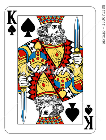 King of Spades Design from Deck of Playing Cards King of Spades Design from Deck of Playing Cards 133071388