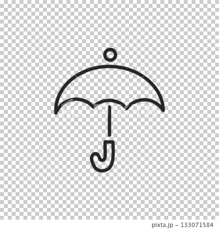 簡單的雨傘圖標，天氣預報，下雨 133071584