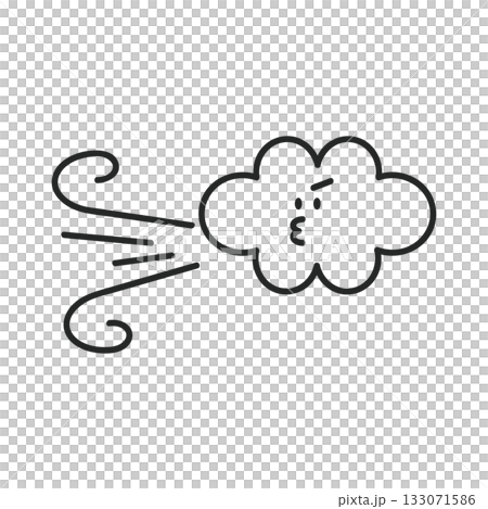 Simple strong wind/typhoon icon Weather Simple strong wind/typhoon icon Weather 133071586