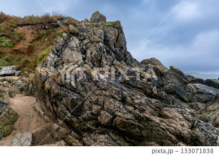 Seaside landscape in Armor Coast, Brittany in France Seaside landscape in Armor Coast, Brittany in France 133071838