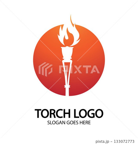 Torch vector icon illustration design templateのイラスト素材 [133072773] - PIXTA