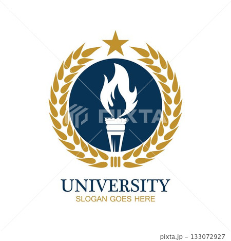 University, Academy, School and Course logo design template 133072927