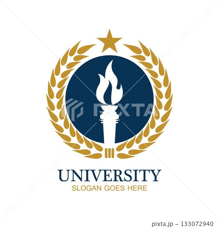 University, Academy, School and Course logo design template 133072940
