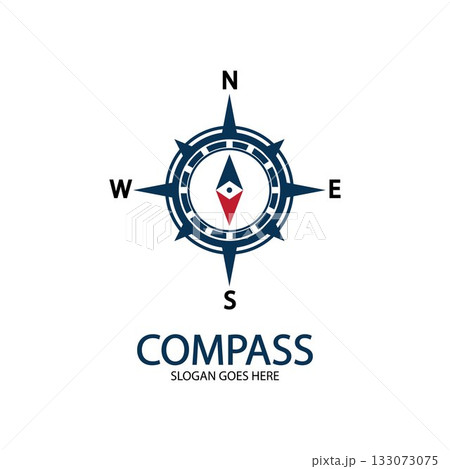 Creative Compass Concept Logo Design Templateのイラスト素材 [133073075] - PIXTA