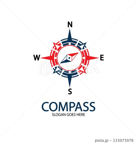Creative Compass Concept Logo Design Template 133073076