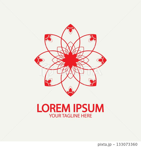 Flower logo. The circular logo. Logo of the flower. Stylized flower. Petals. Simple logo. The brand name emblem logo. Mandala. Logo boutique. Logotype for beauty. Logo for flower shop. Flower logo. The circular logo. Logo of the flower. Stylized flower. Petals. Simple logo. The brand name emblem logo. Mandala. Logo boutique. Logotype for beauty. Logo for flower shop. 133073360