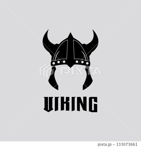 Viking helmet logo design vector template Viking helmet logo design vector template 133073661