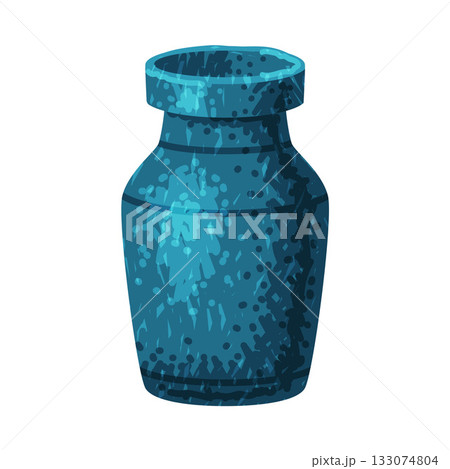 Blue Vase as Pottery and Ceramic Tableware and Crockery Vector Illustration 133074804