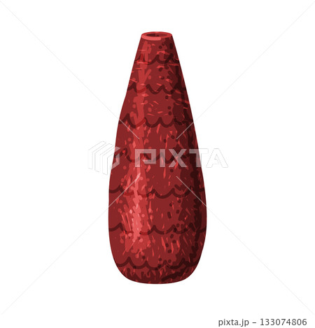 Brown Vase as Pottery and Ceramic Tableware and Crockery Vector Illustration Brown Vase as Pottery and Ceramic Tableware and Crockery Vector Illustration 133074806