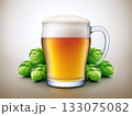 ビールとホップ 133075082