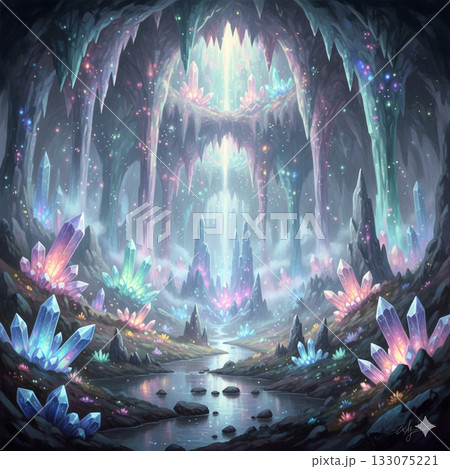 光るクリスタル洞窟 光るクリスタル洞窟 133075221