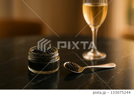 キャビアとシャンパン キャビアとシャンパン 133075244