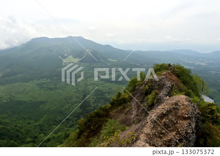 戸隠山山頂方向から見た蟻の塔渡り 133075372
