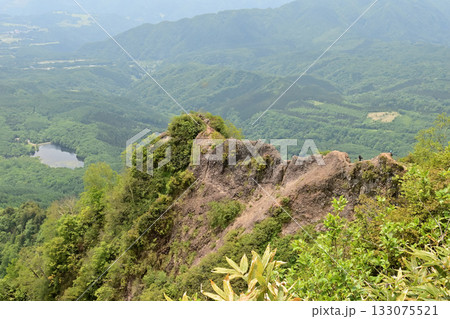戸隠山山頂方向から見た蟻の塔渡り 戸隠山山頂方向から見た蟻の塔渡り 133075521
